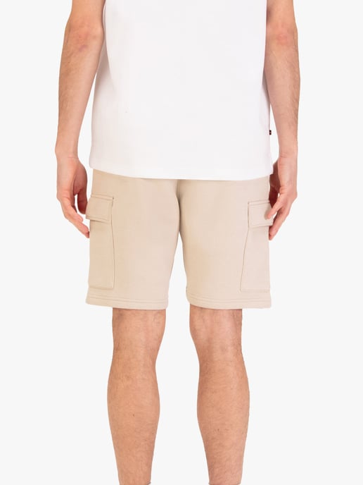 Luke 1977 Men's Dr Bossa Soft Utility Sweat Shorts in Stone - Image 3