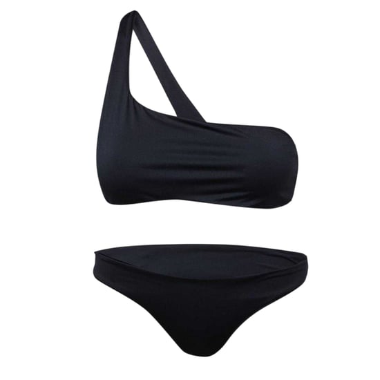 Off-White Dames/Dames Tweedelig Badpak (Zwart, Wit) - Image 2