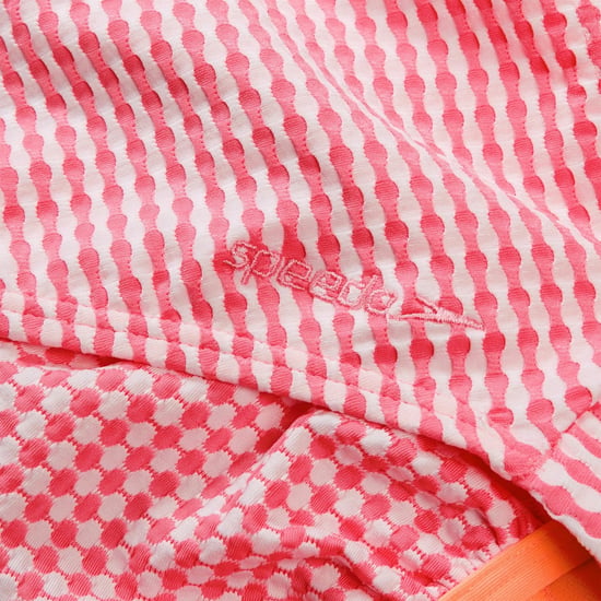 Speedo Dames Gingham Eénstuk Zwemoutfit (Lichtroze) - Image 4