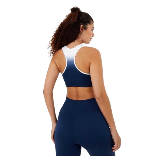 USA Pro Naadloze sportbeha met ombre-effect voor dames (Marine, Wit) - Image 3