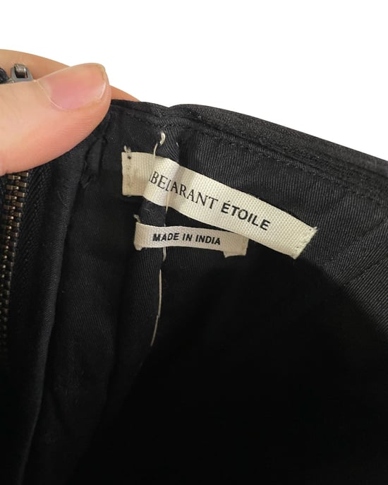 Isabel Marant Étoile Taylor axelbandslös klänning i svart bomull - Image 3