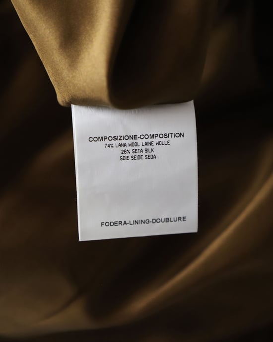 Saint Laurent – Strukturerad kavaj med sänkta axlar i brunt ull- och sidentyg - Image 6