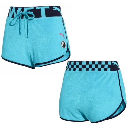 Puma x Rihanna Fenty Dolphin Womens Blue Shorts - Image 1
