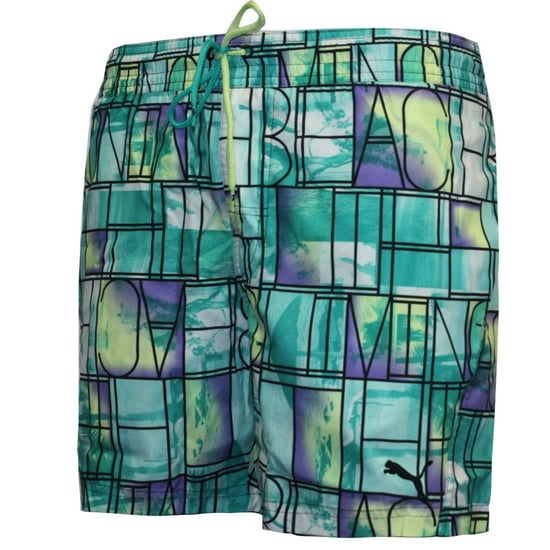 Puma Tropical Mens Blue Swimming Shorts - Image 1