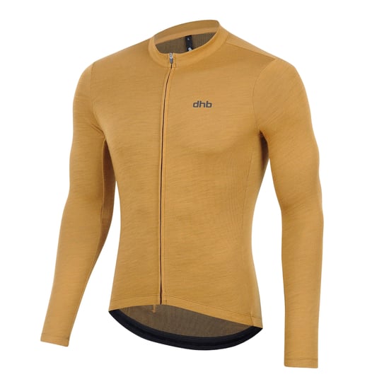 dhb Mannen Aeron 2.0 Merino Wol Lange Mouwen Fietsshirt (Goudbruin) - Image 3