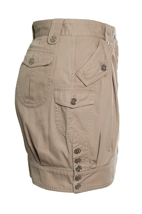 Dolce & Gabbana, beige kjol med knappar - Image 2