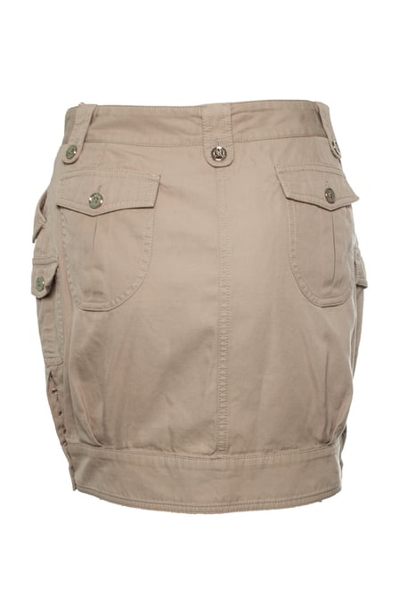 Dolce & Gabbana, beige kjol med knappar - Image 4