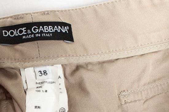 Dolce & Gabbana, beige kjol med knappar - Image 5