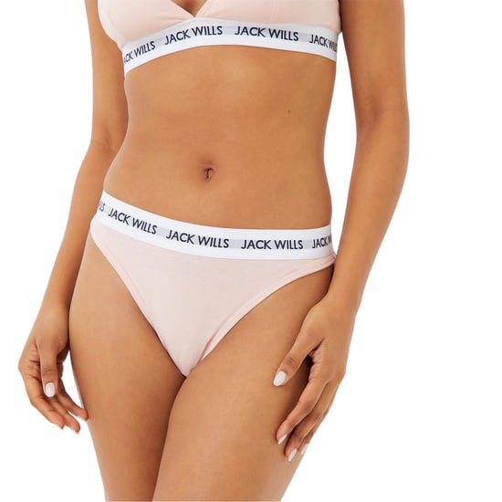 Jack Wills Dames-string met Deptford-logo (set van 3) (Roze/Wit) - Image 3