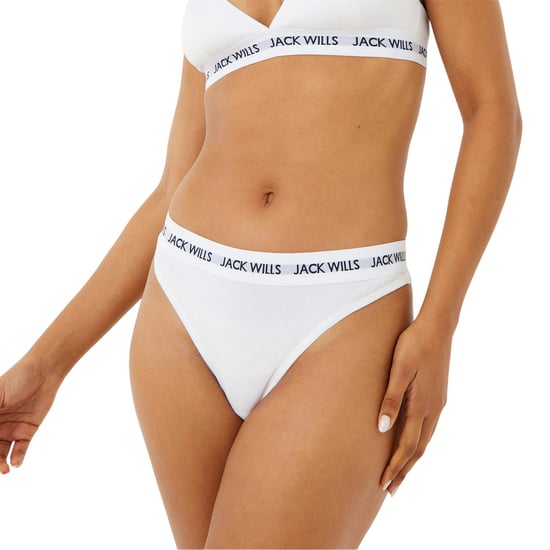 Jack Wills Dames-string met Deptford-logo (set van 3) (Wit/Grijs/Zwart) - Image 3
