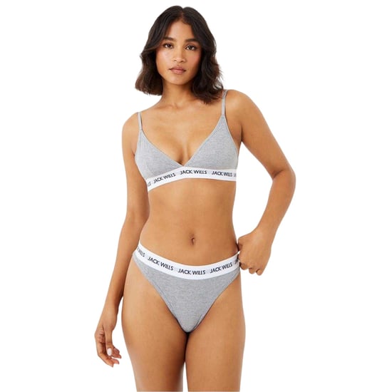 Jack Wills Dames-string met Deptford-logo (set van 3) (Wit/Grijs/Zwart) - Image 4