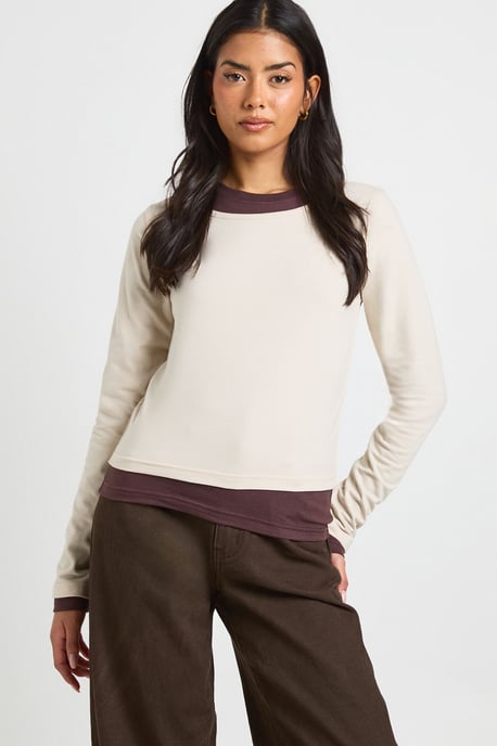 Double Layer Long Sleeve Top - Image 1