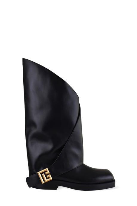 Balmain Platte laarzen met gedraaide schacht Zwart - Image 1