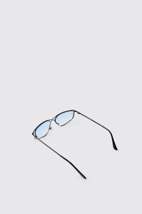Vintage Wire Frame Geometric Sunglasses - Image 3