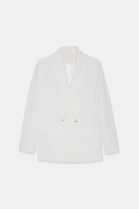 Long Satin Shawl-collar Blazer - Image 6
