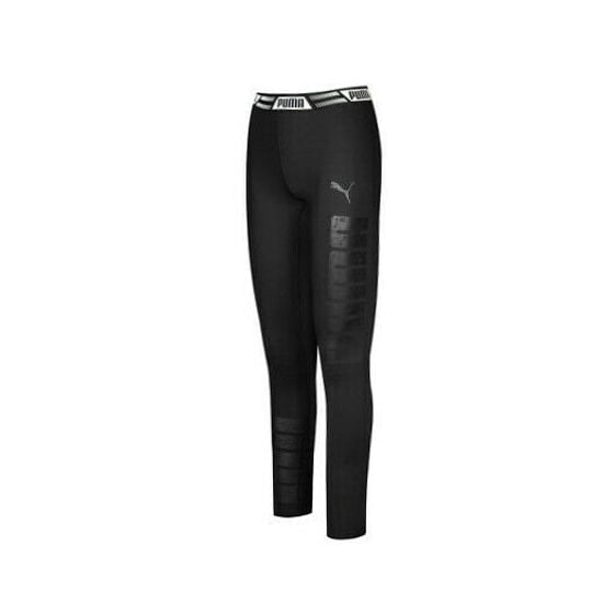 Puma Logo Womens Black Leggings - Image 1