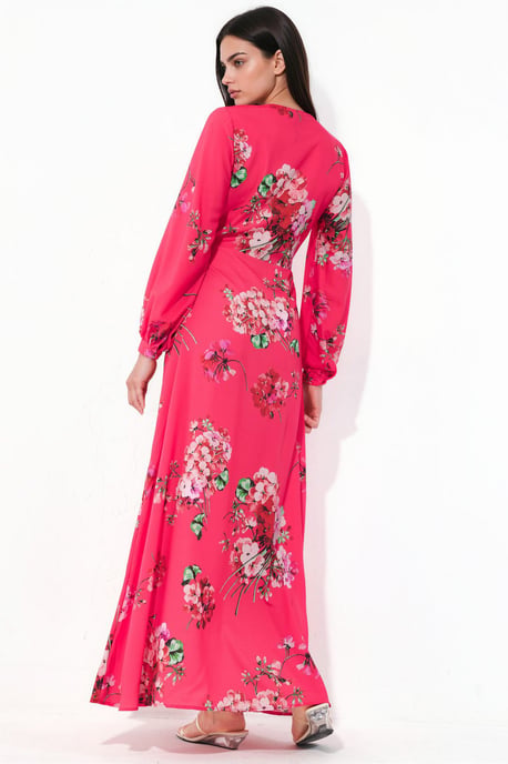 Bloemenwrap-midi-jurk - Image 3