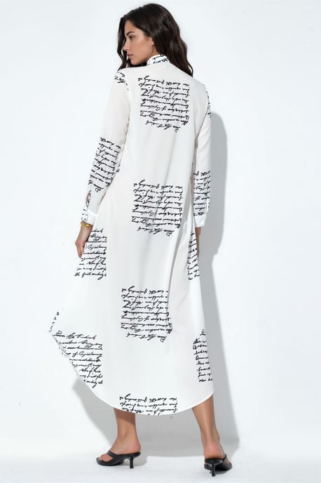 Tekstprint Maxi Shirtjurk - Image 3