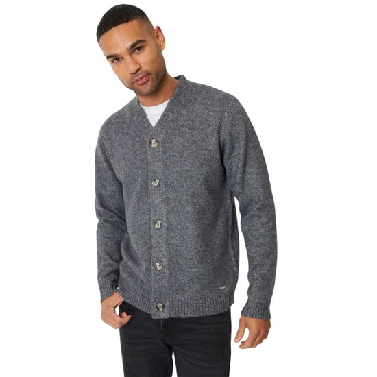 Threadbare Mens Dutch Cardigan (Taupe Micro) - Image 2