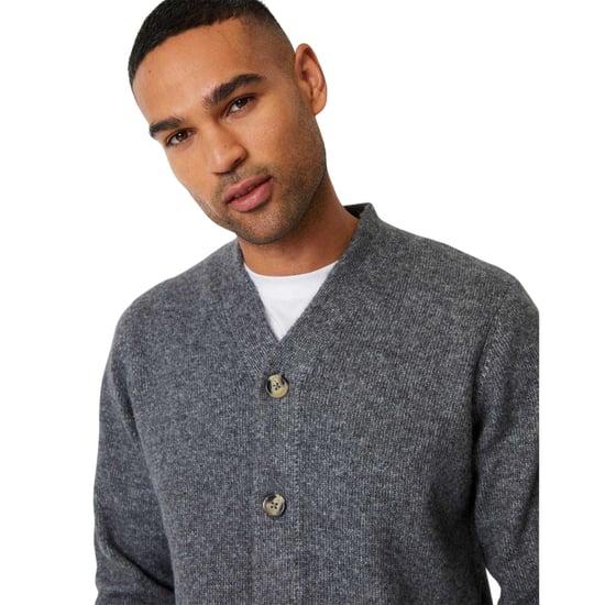 Threadbare Mens Dutch Cardigan (Taupe Micro) - Image 4