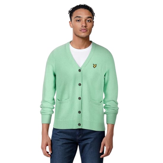 Lyle & Scott Herenvest met geborduurd logo, normale pasvorm (Lichtblauw) - Image 1