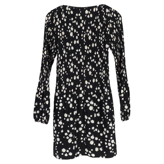 Maje Rockiz Plissé Daisy-Print Crêpe Mini Jurk in Zwart Polyester - Image 2