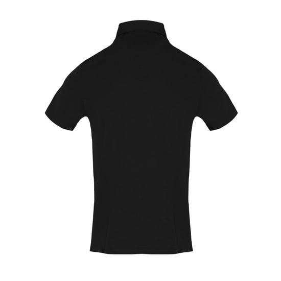 Aquascutum Mens Collared Short-Sleeved Polo Shirt (Black) - Image 2