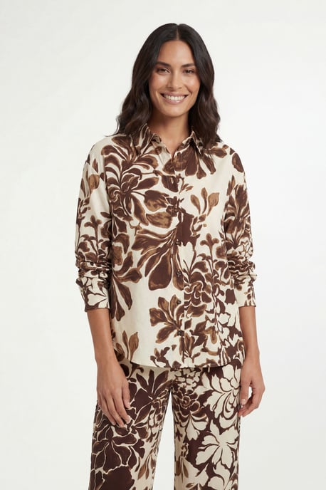 Floral Print Button Down Shrt Coord - Image 4