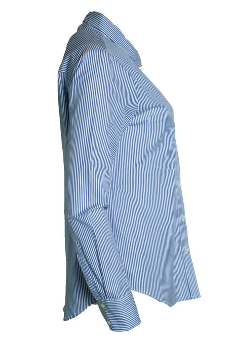 Anine Bing, gestreept shirt in blauw en wit - Image 3
