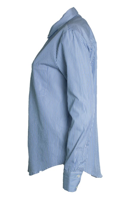 Anine Bing, gestreept shirt in blauw en wit - Image 4
