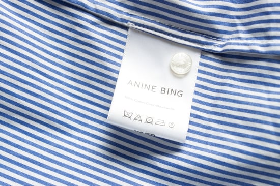 Anine Bing, gestreept shirt in blauw en wit - Image 6