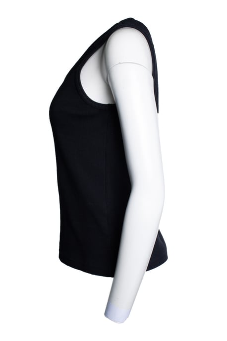 Bottega Veneta, ribbed tank top in black - Image 2