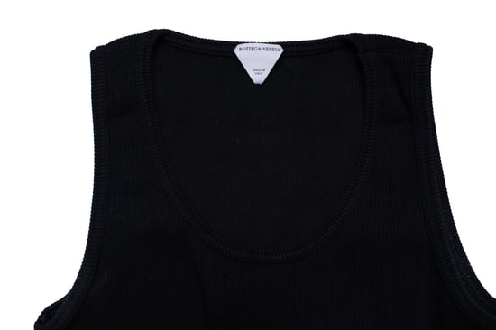 Bottega Veneta, ribbed tank top in black - Image 6