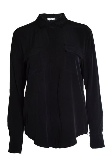 Anine Bing, black shirt with pockets - Image 1