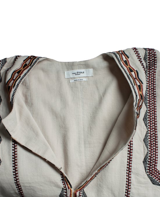 Isabel Marant Étoile, broderad beige topp - Image 6