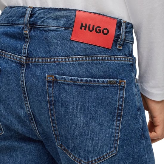 Hugo Herenjeans met 5 zakken en rechte pasvorm (Helder Blauw) - Image 3