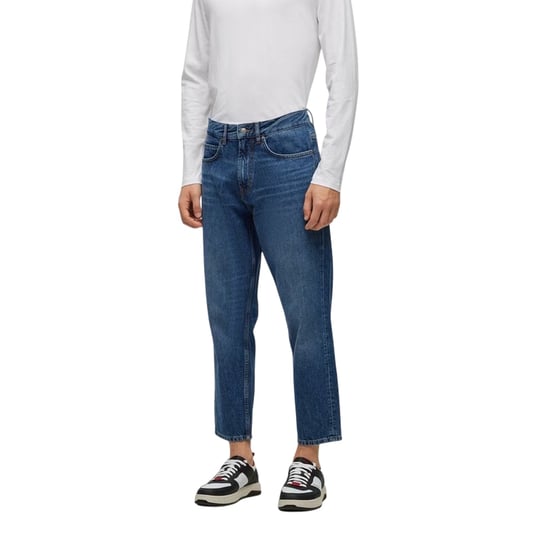 Hugo Herenjeans met 5 zakken en rechte pasvorm (Helder Blauw) - Image 4
