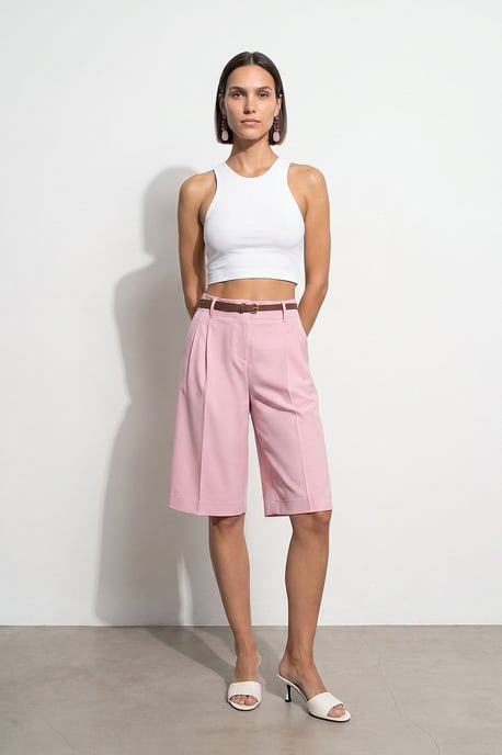 Hoge taille Biesloze Wijdvallende Tailored Shorts - Image 5
