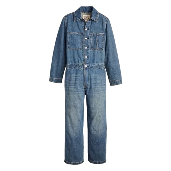 Levi's Dames Iconische Denim Kraagwijdtemouwen Lange Jumpsuit (Linnen) - Image 1