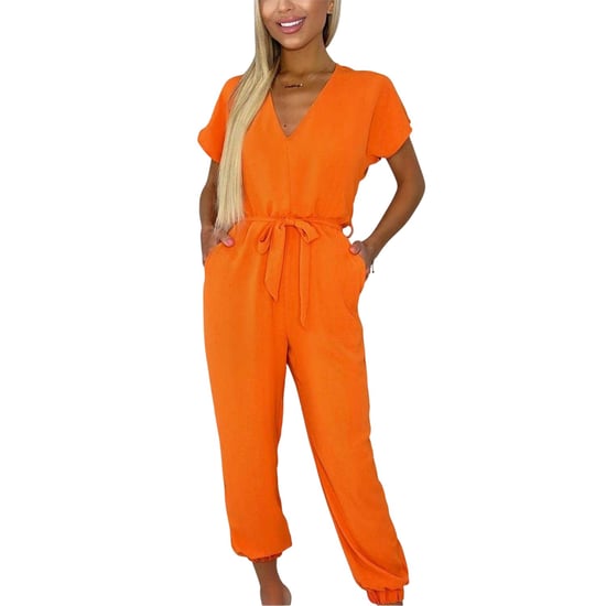 AX Paris Womens/Ladies Polyester Belted Jumpsuit (Burnt Orange) - Image 1