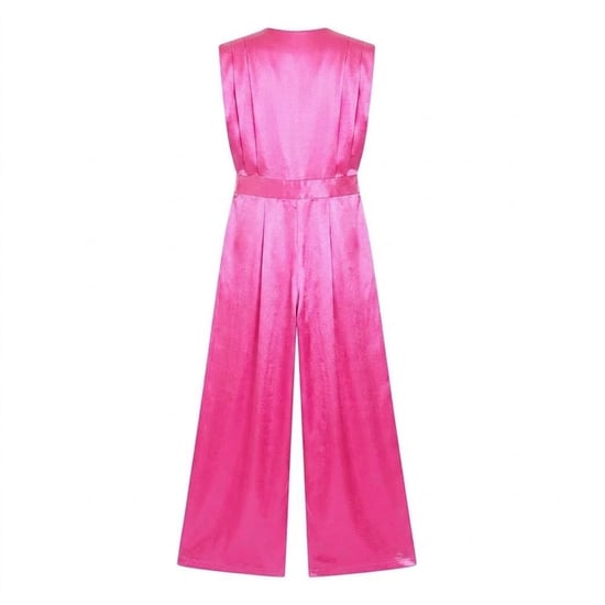 Missy Empire Dames Wijde Pijpen Mouwloos Jumpsuit (Roze) - Image 2