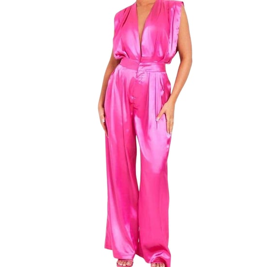 Missy Empire Dames Wijde Pijpen Mouwloos Jumpsuit (Roze) - Image 3