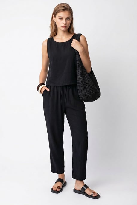 Mouwloze Crepe Jumpsuit - Image 3
