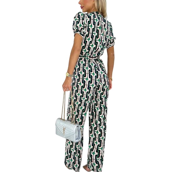 AX Paris Womens/Ladies Geometric Pattern Belted Jumpsuit (Multicoloured) - Image 2