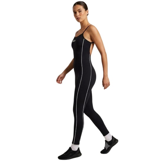 Ellesse Dames Zijstreep Spaghetti Strap Jumpsuit (Zwart) - Image 2