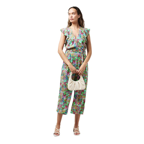 AX Paris Dames Bloemen V-Hals Casual Jumpsuit (Meerkleurige Print) - Image 4