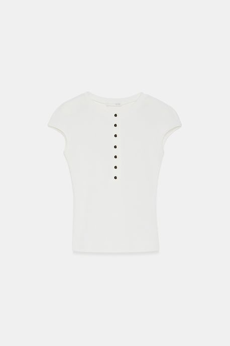 Fitted Cotton Jersey Crew Neck T-Shirt - Image 5