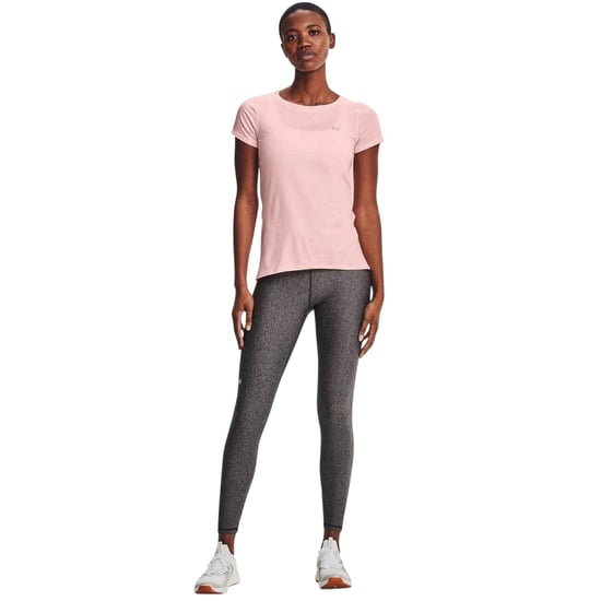 Under Armour HeatGear-tights för damer/kvinnor – högpresterande (Ljus kolgrå melerad) - Image 3