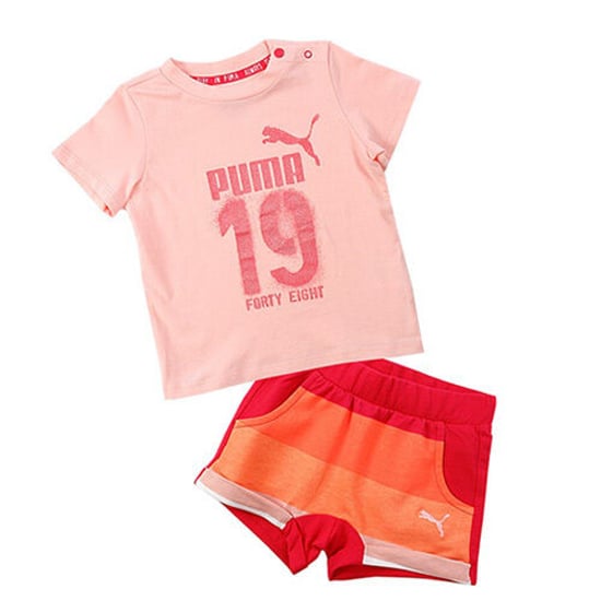 Puma Style Minicats Kids Pink/Orange Set - Image 1
