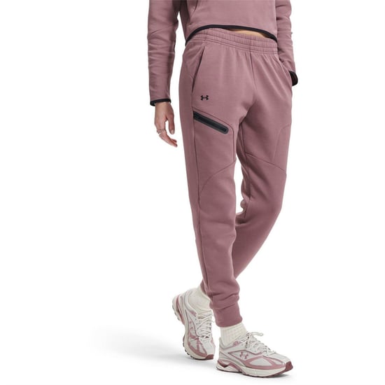 Under Armour Unstoppable fleece-joggingbroek voor dames (Bruin) - Image 1